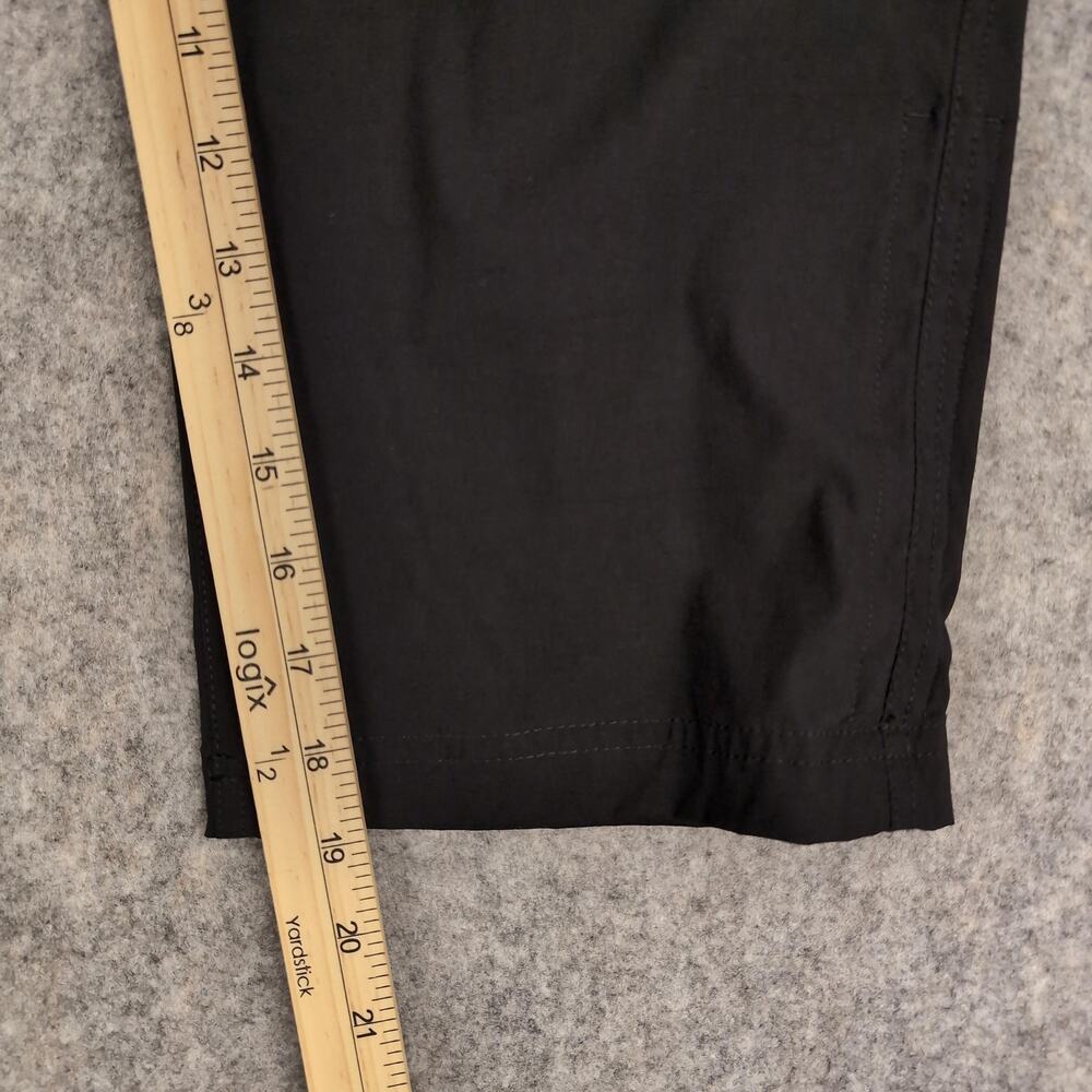 Eddie Bauer Pants Womens P12 Petite Black First Ascent Capri Hiking Stretch - Picture 6 of 12